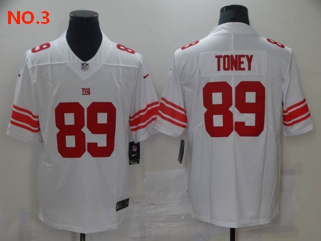  Men's New York Giants #89 Kadarius Toney Jersey NO.3;